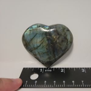 Labradorite heart